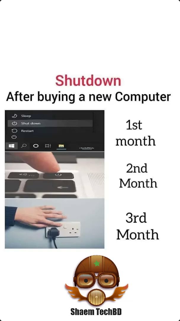 Shutdown After Buying in Your Computer