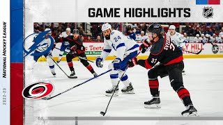 Lightning @ Hurricanes 3/5 | NHL Highlights 2023