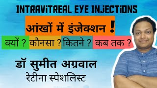 Eye injections for DIABETES, ARMD, RVO l आँखों में इंजेक्शन ; जानिये सब कुछ l Dr Sumeet Agrawal