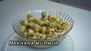 healthy makhana murmura bhel