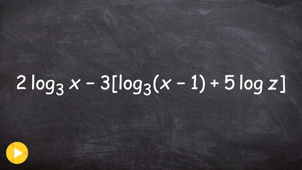 Writing An Expression As A Single Logarithm
