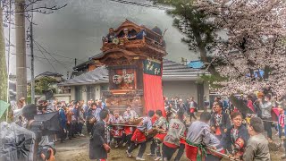 H29.04.08 愛知県武豊町 長尾の春祭り武雄神社曳き込み 下門区 八幡車