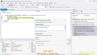 Show Application Error Notice With Messagebox Visual Basic NET