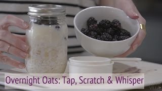 ASMR * Overnight Oats * Whisper, Tapping \u0026 Scratching * cooking * Fast Tapping * ASMRVilla