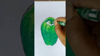 Realistic vegetables drawing #easyart (brinjal/capsicum/broccoli) #art #vegetabledrawing