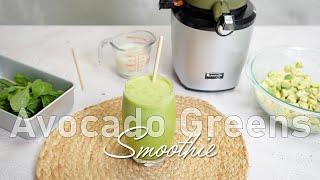 🥑 Avocado Greens Smoothie Recipe | Kuvings AUTO10 Hands-Free Slow Juicer