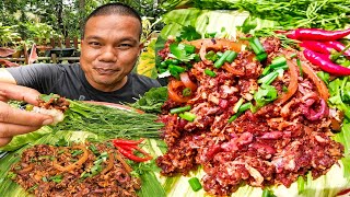 ลาบหมูดิบ สูตรเหนือใส่มะแขว่นเครื่องเทศแน่นๆหอมๆลำขนาด