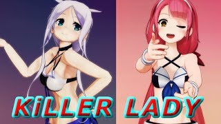 【MMD艦これ】水着海風と江風でKiLLER LADY