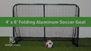 4' x 6' Folding Aluminum Soccer Goal