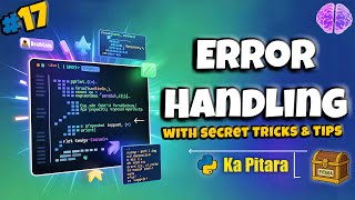 try, except, finally in Python 🔍 Real Examples & Secrets #17 || Python ka Pitara || DeathCode