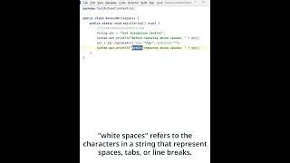 Java Program to Remove all white spaces from a String | Java Interview Questions #TAC #javaprogram