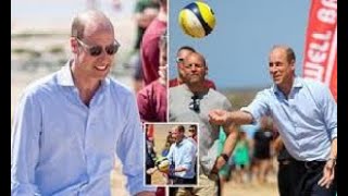 Breaking News: Prince William Attempts to Show Off Volleyball Skills During Beach Visit in Cornwall