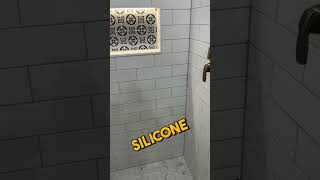 Caulking Shower Corners: Why Silicone is Better than Grout #diy #remodel #tile #homerenovation