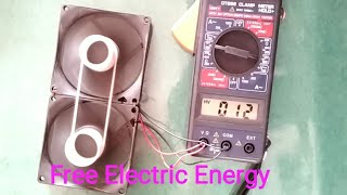Get Free Unlimited electricity energy Generator ! how to make at home useing CPU cabinet Fan
