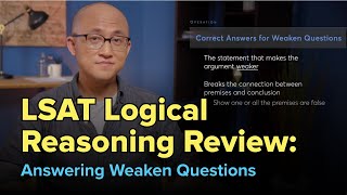 LSAT Logical Reasoning Review: Answering Weaken Questions