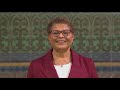 Karen Bass addresses homeless crisis, port delays in LA City Address