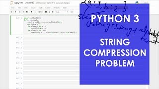 String compression interview problem | Python 3