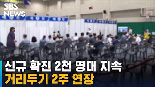 신규 확진 2,086명 2천 명대 지속…거리두기 2주 연장 / SBS