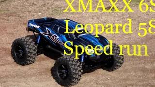 X-MAXX TRAXXAS Leopard 5874 69km-h speed run