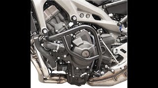 Installing the Fehling engine guards Yamaha MT09 Tracer 2017