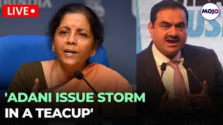 LIVE | "Storm in a Teacup" says Government on Adani- Hindenburg Row | Post Budget Conference