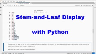 Python - Stem-and-Leaf Display