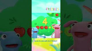 Learn to Add with Zo and Timber | One Plus One #shorts #shortskids #kidslearning #preschoollearning