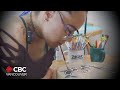 Indigenous painter from northern B.C. shares her art — which she creates with her mouth