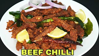 ബീഫ് ചില്ലി |Restaurant Style Beef Chilli|Easy Beef Chilli Recipe