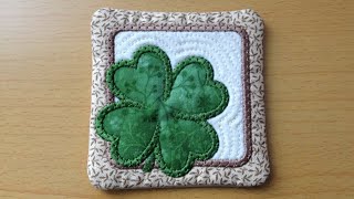 Freebie - Four Leaf Clover Coaster - By Kreative Kiwi