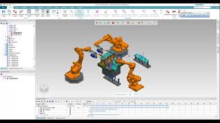Process Simulation CEE Turing Table with 2 Spot Robot