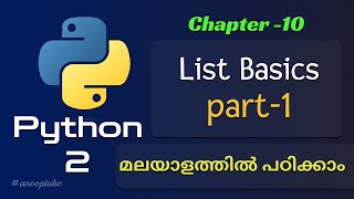 Python List Basics - Part - 1 | Python Tutorial 10 | Python Tutorial in Malayalam