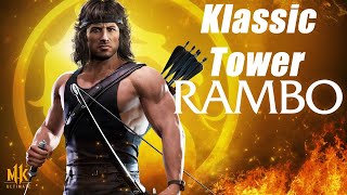 Mortal Kombat 11 - Zerando com Rambo Gameplay Klassic Tower PT BR