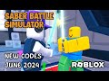 Roblox Saber Battle Simulator New Codes June 2024