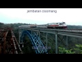 Jembatan Cisomang; KA Serayu melintas, keindahan tiada tara