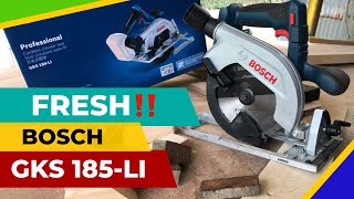 BOSCH GKS 185-LI/Review & test Cordless Curcular Saw #boschpowertools #boschprofessional