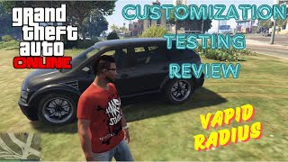 GTA 5 Online - Vapid Radius Customization, Testing \u0026 Review