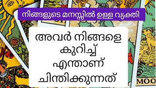 നിങ്ങളുടെ മനസ്സിൽ ഉള്ള വ്യക്തി നിങ്ങളെ കുറിച്ച് എന്താണ് ചിന്തിക്കുന്നത് ? 🤔🤌