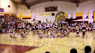 2009 LCHS La Cañada High School Freshman cheer squad performance, September 11, 2009