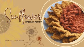 Crochet Sunflower Pattern & Tutorial