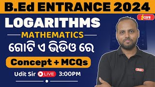 Logarithm for B.Ed Entrance || Math for bed  || bed class || bed science #bedentrance #bedmath