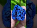 azurite blueberry geode pair no.48