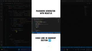 Password Generator with ReactJS | #webdevlopement #react #tutorial