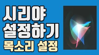 시리 설정 시리 목소리 인식 시리 설정하기 ( siri 및 검색 시리 듣기 ) 아이폰 쓰는데 이거 안쓰면 바보..라는..