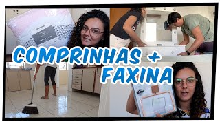 PRIMEIRAS COMPRINHAS da CASA NOVA + FAXINA na COZINHA