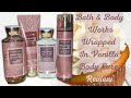 (Review) NEW! Wrapped In Vanilla Body Care ▌Bath & Body Works▌( very detailed review)