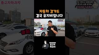 중고차 감가도 결국 유지비입니다