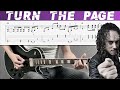 METALLICA - TURN THE PAGE (Guitar cover with TAB | Lesson)