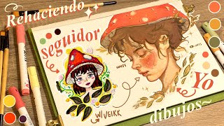 ⭑ Rehaciendo dibujos de seguidores | Veikk vk1200 review ⭑