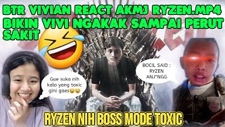 GUE SUKA NIH GUYS MOMENT YANG TOXIC GINI ⁉️ BTR VIVIAN REACT AKMJ RYZEN - THE TERMINATOR PUBG MOBILE